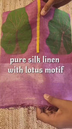 Silk Linen Jamdani Saree – West Bengal Handloom